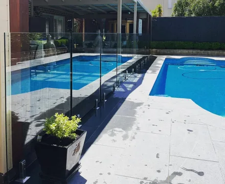 Secure glass pool fence in Albury