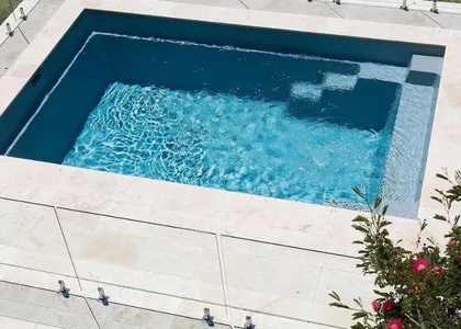 Pool with beautifil glass fence in Albury